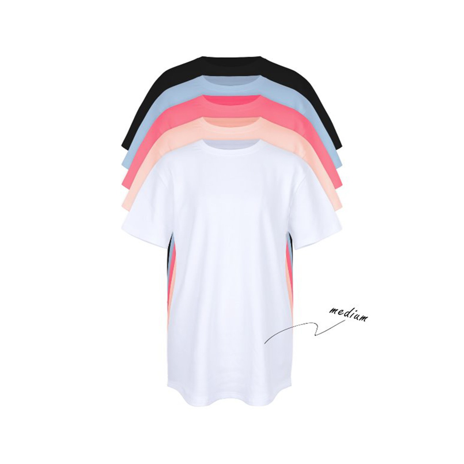W.Basic span t-shirts (M사이즈) 5color