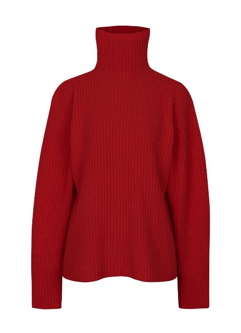 WG.Wool 100% Holi knit Dark red