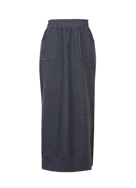  W.Winter long skirt Charcoal (기모)  [45,000 -&gt; 23,000]