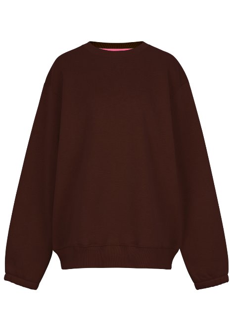 W.Winter basic sweatshirts (기모) Choco brown